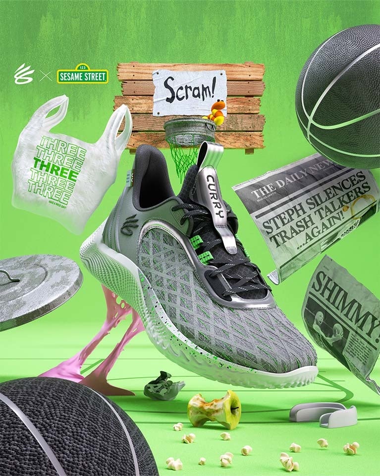 アンダーアーマー 「カリー フロー9」からセサミストリート・コラボ