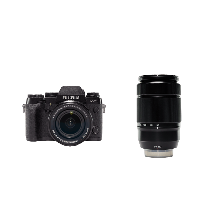 レンタル - FIJIFILM X-T1 ダブルズームセット | カメラと交換レンズの