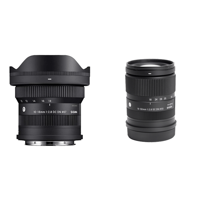 レンタル - SIGMA コンパクトな大口径ズームセット(Lマウント) 10-18mm