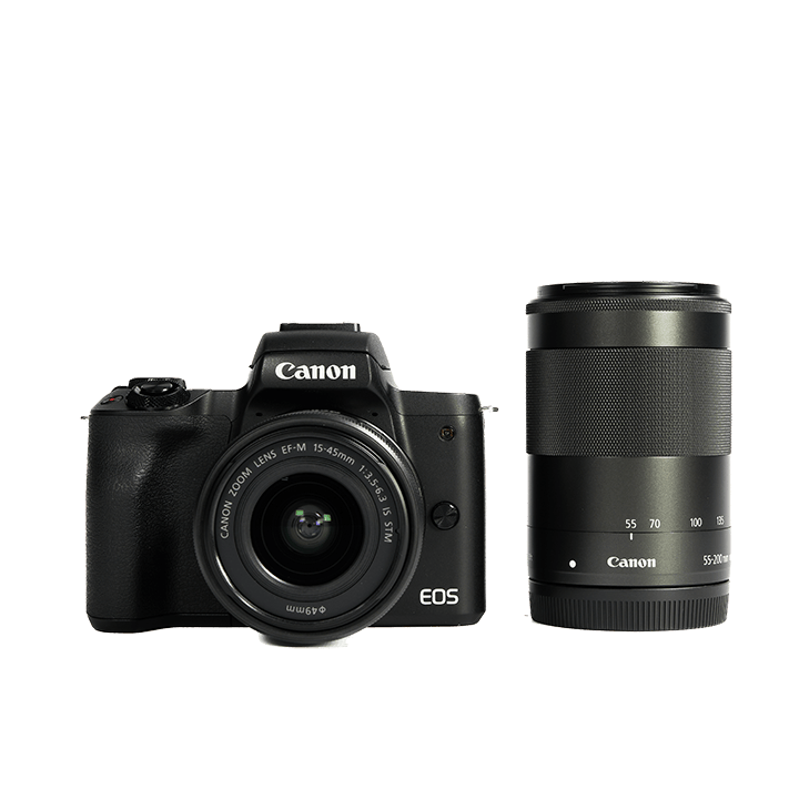 レンタル - Canon(キヤノン) EOS Kiss M2 ダブルズームキット ブラック