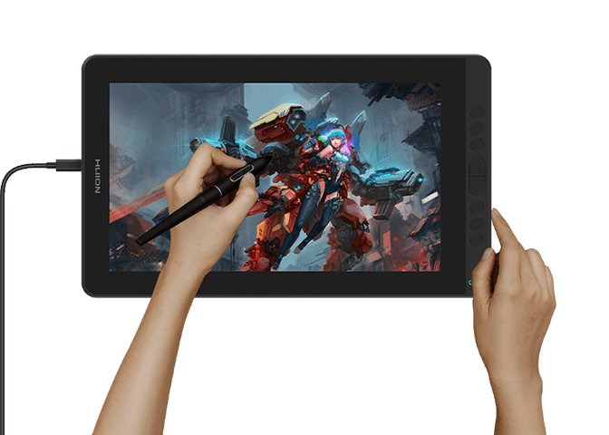 Huion KAMVAS 13 Graphics Drawing Pen Tablet Tilt Support Battery