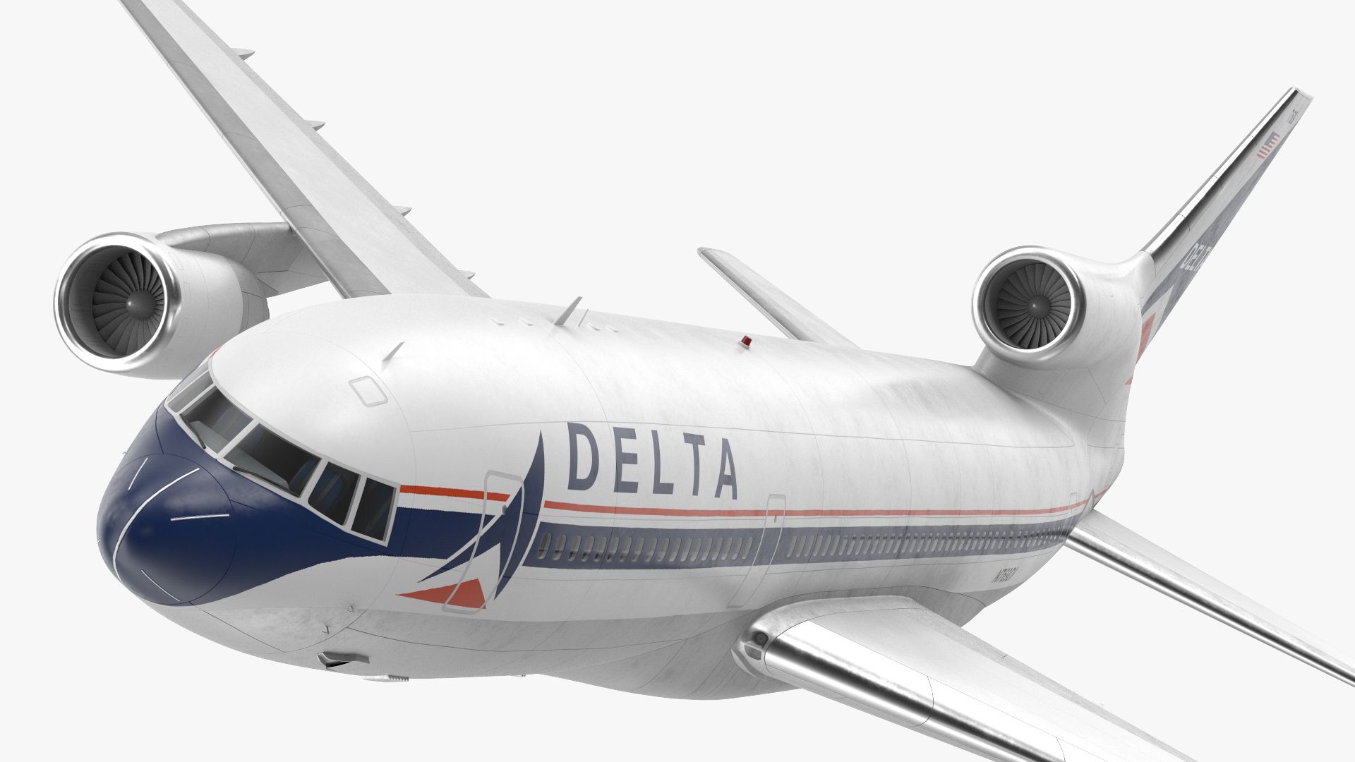 デルタ航空 ロッキード L-1011 トライスター フライト 3Dモデル $129