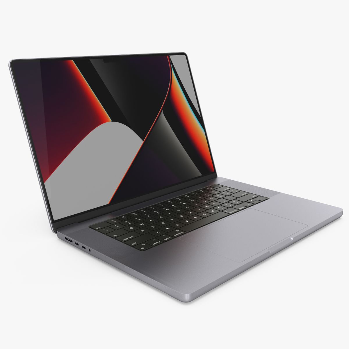 Apple MacBook Pro 16 inch Space Grey 3D Model $59 - .3ds .blend