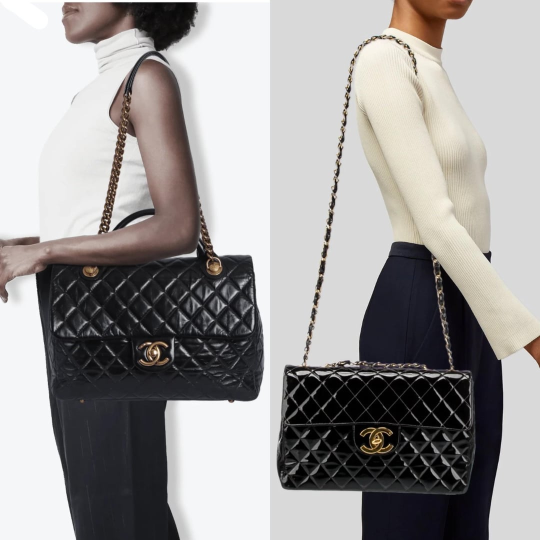 シャネル キャッスルロック ラージ vs. シャネル マキシフラップ : r