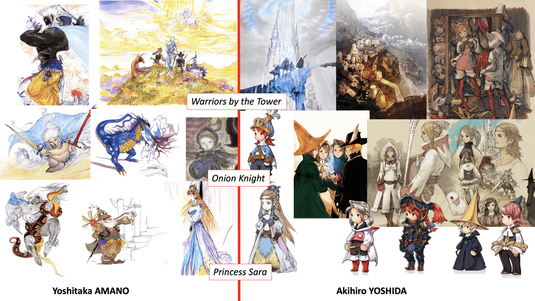 FF3における天野さんと吉田さんのイラスト比較 : r/FinalFantasy