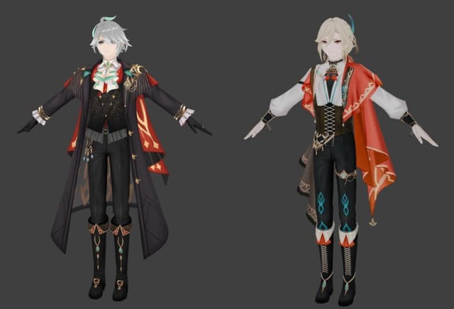 アルハイゼンとカーヴェのKFCコラボの衣装 : r/AlHaithamMains