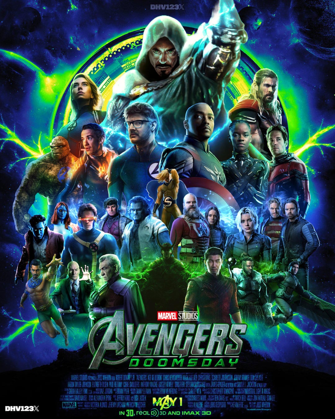 映画館用両面印刷ポスターUS版:アベンジャーズ/ドゥームズデイ