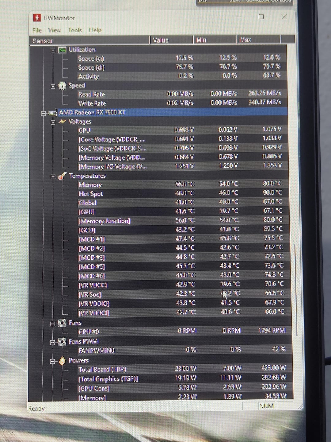 Are these temps normal? Max hotspot shows 90°c. I'm using an xfx