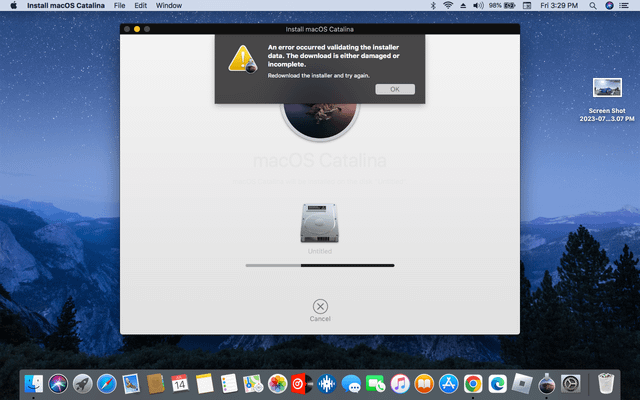 2012年製のMacBook ProにCatalinaをインストールしようとしてるん