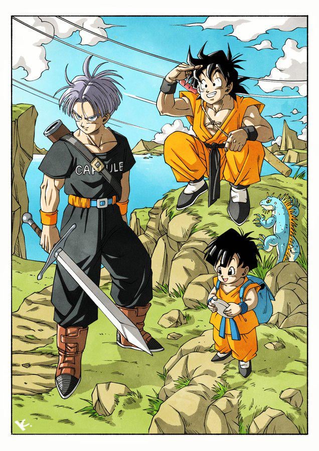 悟天とトランクスとパンの冒険。素晴らしい@DBSKAKERU1による : r