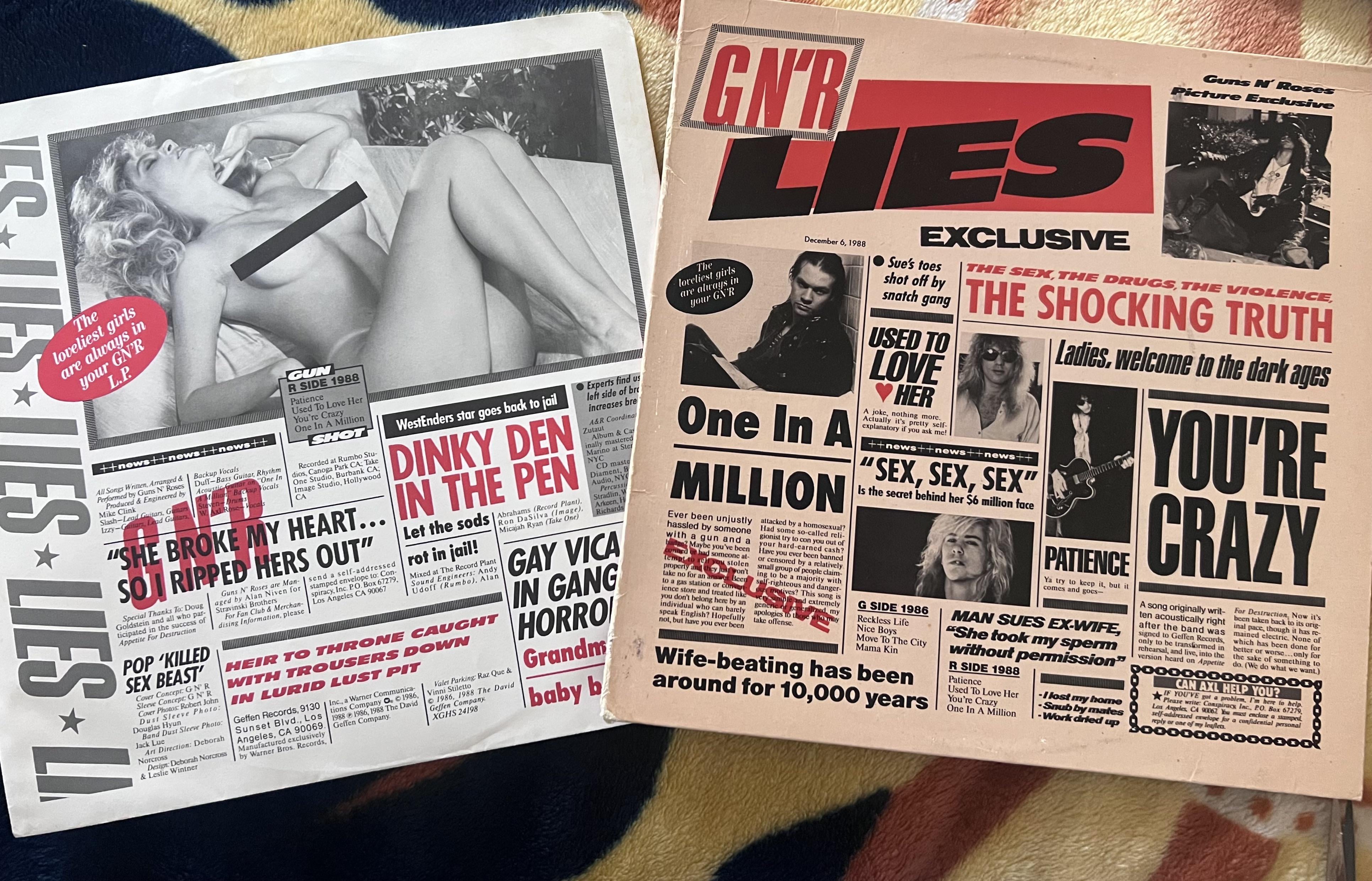Guns N Roses Lies : r/vinyl