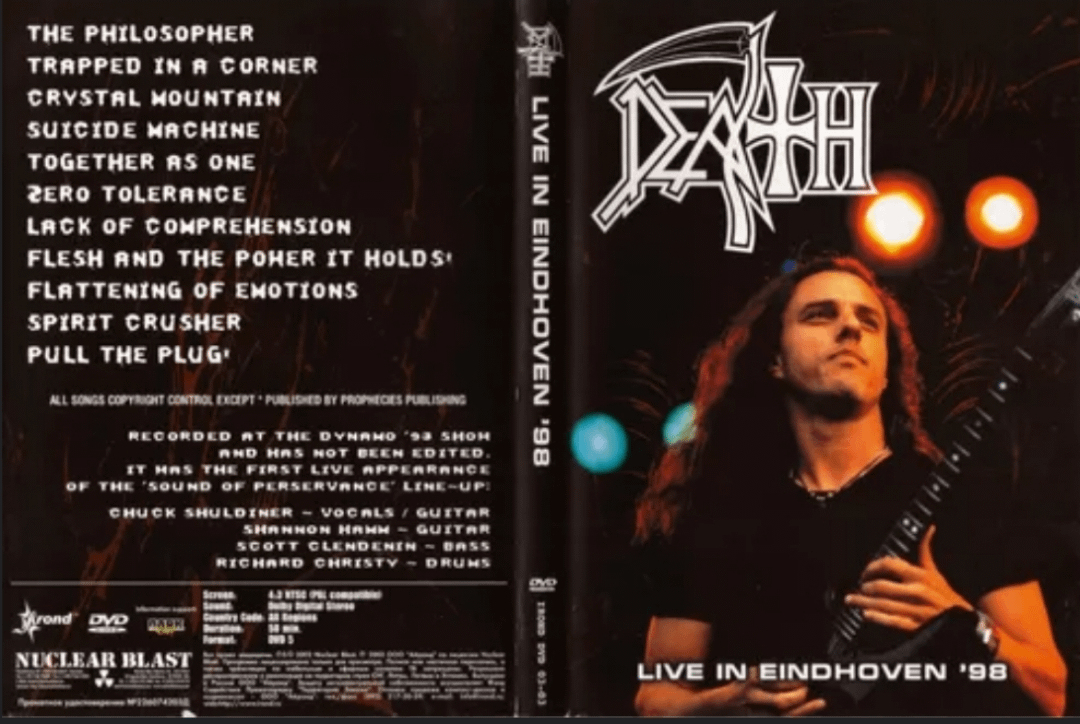 Death Live In Eindhoven '98 DVD : r/DeathBand