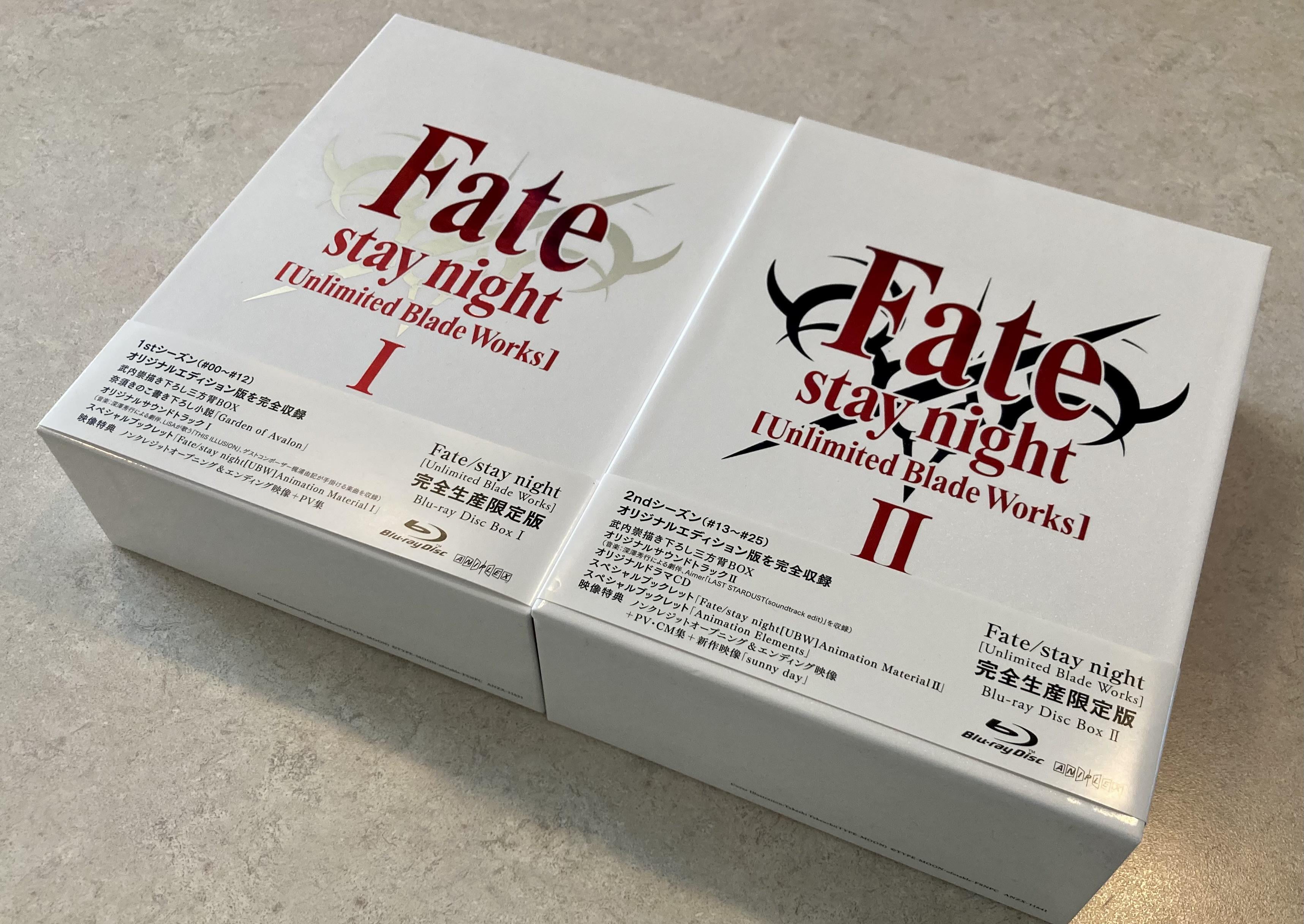 Fate/stay night Unlimited Blade Works Blu-ray Disc Box I & II : r