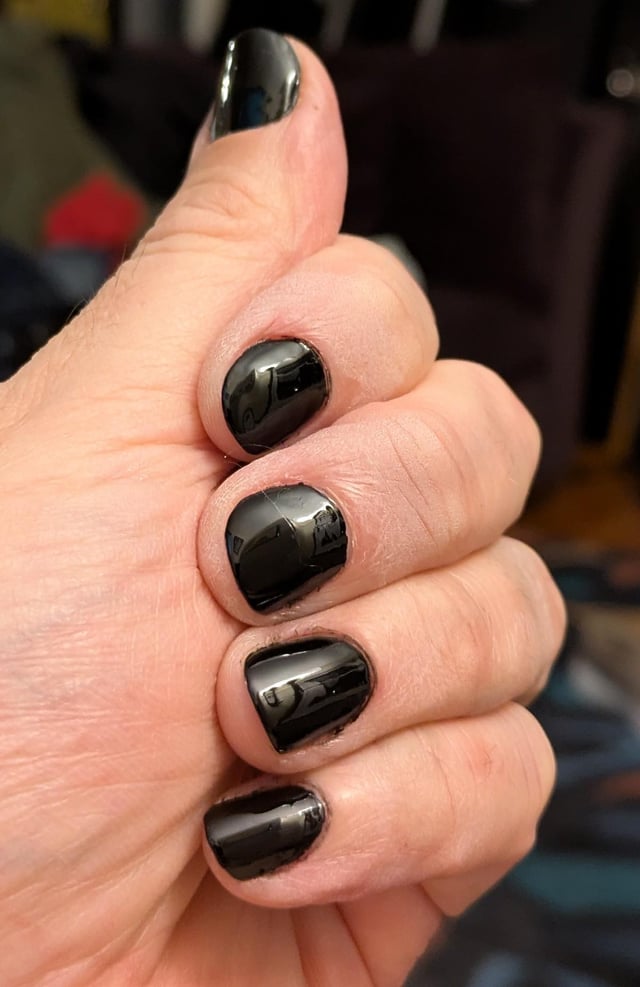 Holo Taco One Coat Black : r/malepolish