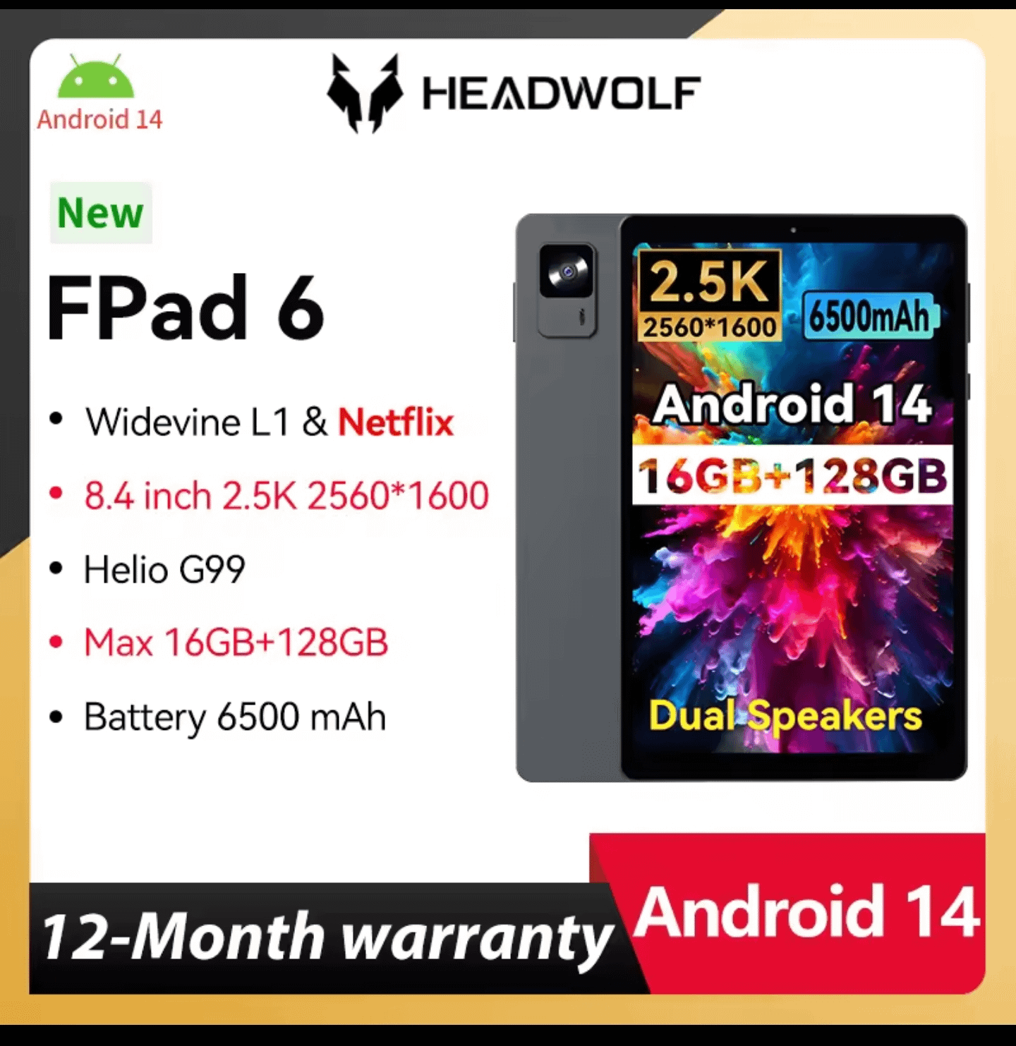 Headwolf F6 8.4インチタブレット？ : r/androidtablets