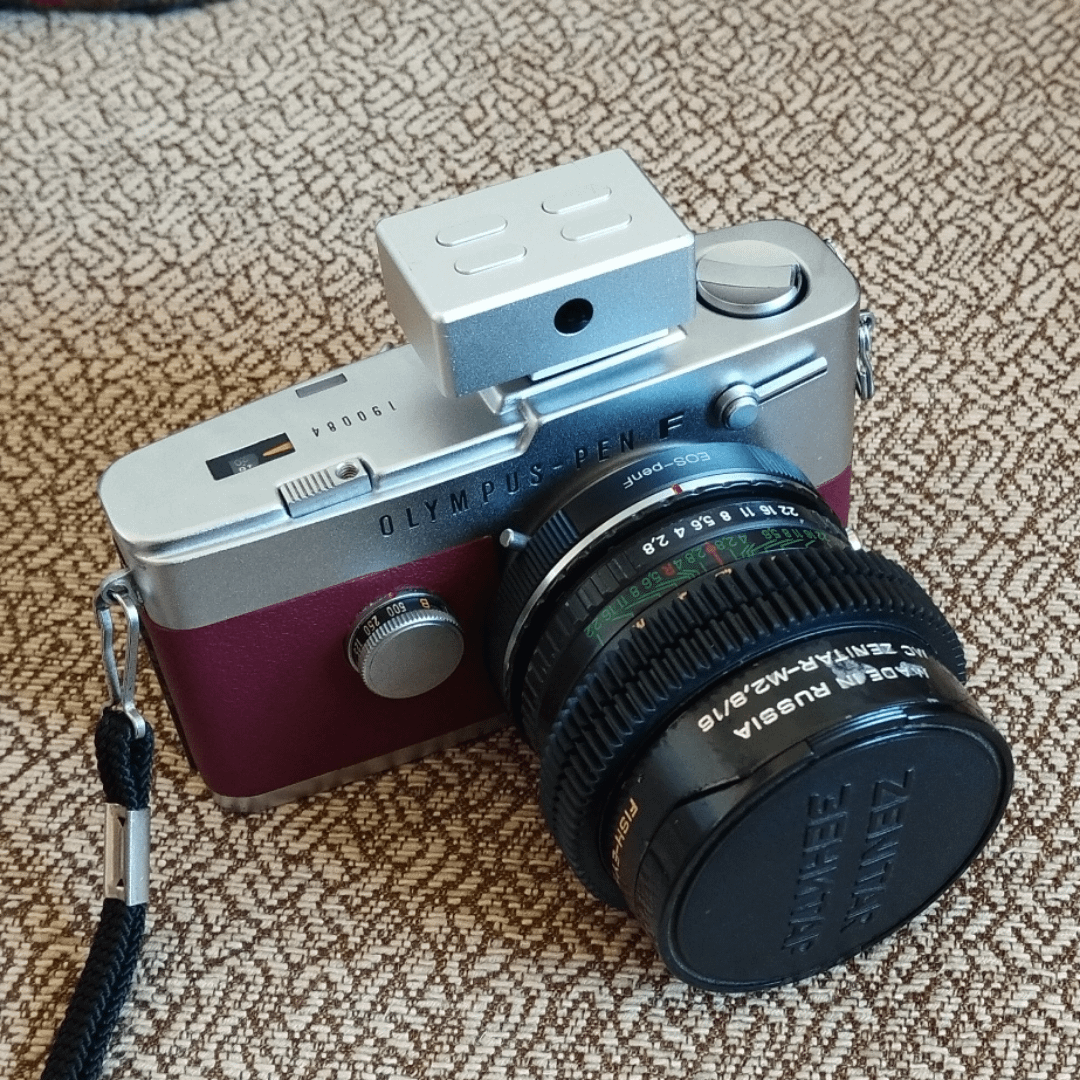 Olympus Pen FT + Zenitar 16 (EF to Pen F adapter) : r/AnalogCommunity