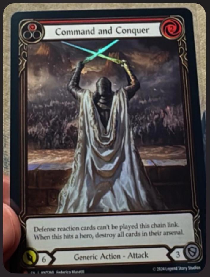 Looks like they reprinted Command and Conquer! : r/FleshandBloodTCG