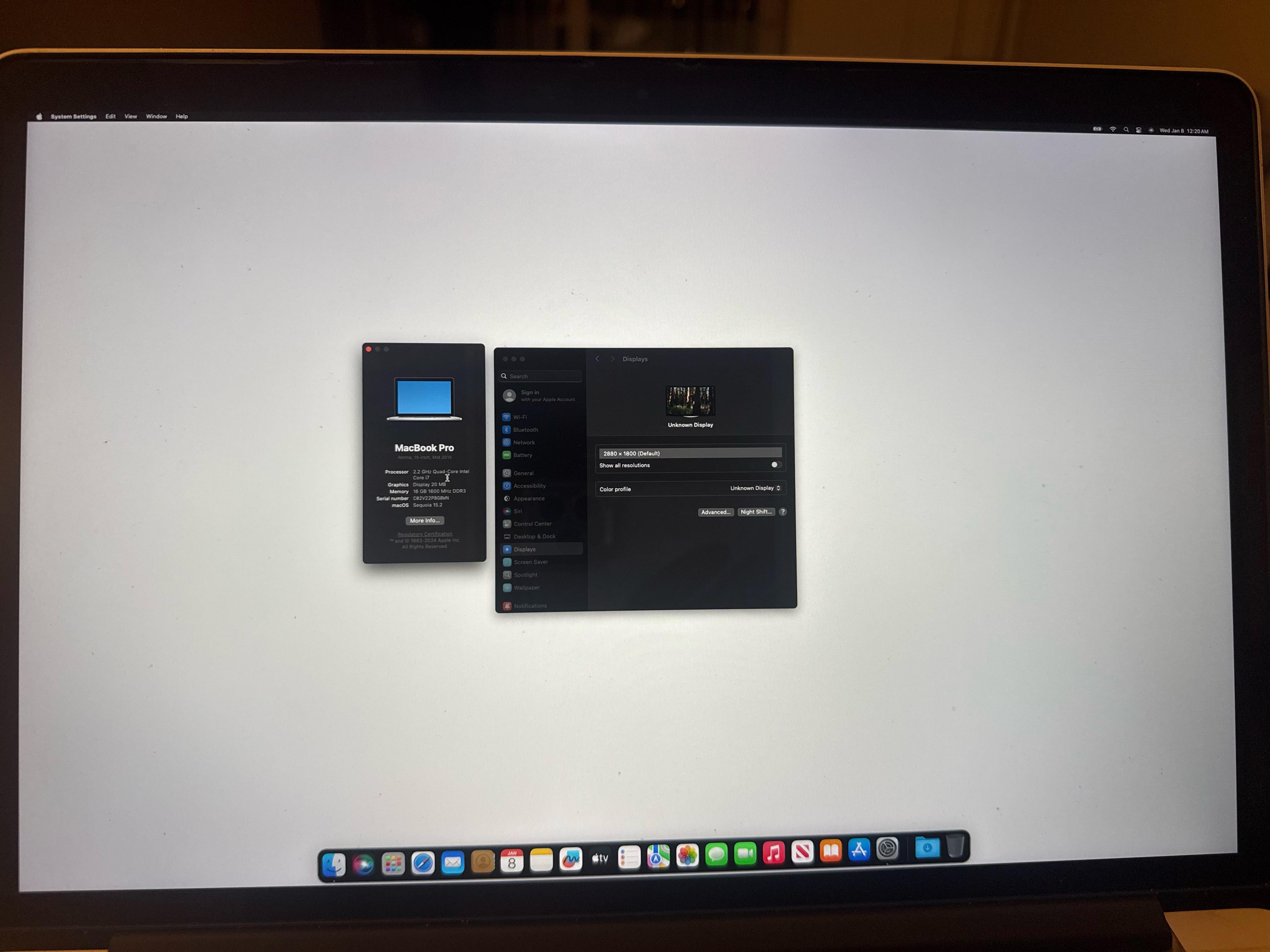 macOS Sequoia on a mid-2015 MacBook Pro : r/OpenCoreLegacyPatcher