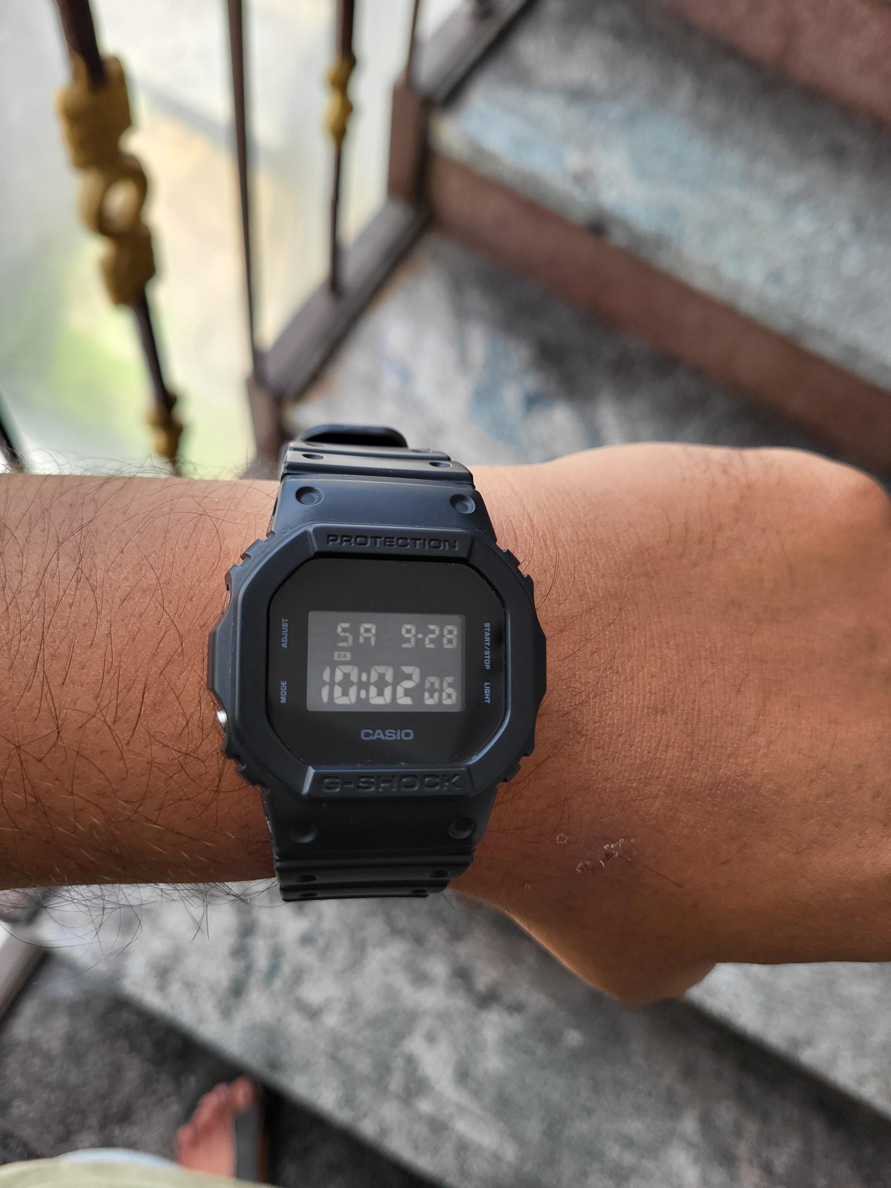 My first G-shock : The classic DW-5600UBB-1 : r/gshock