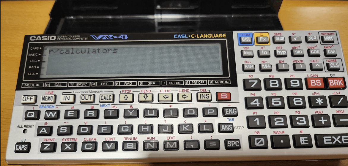 Showing off my Casio VX-4 (Directly from Japan!) : r/calculators