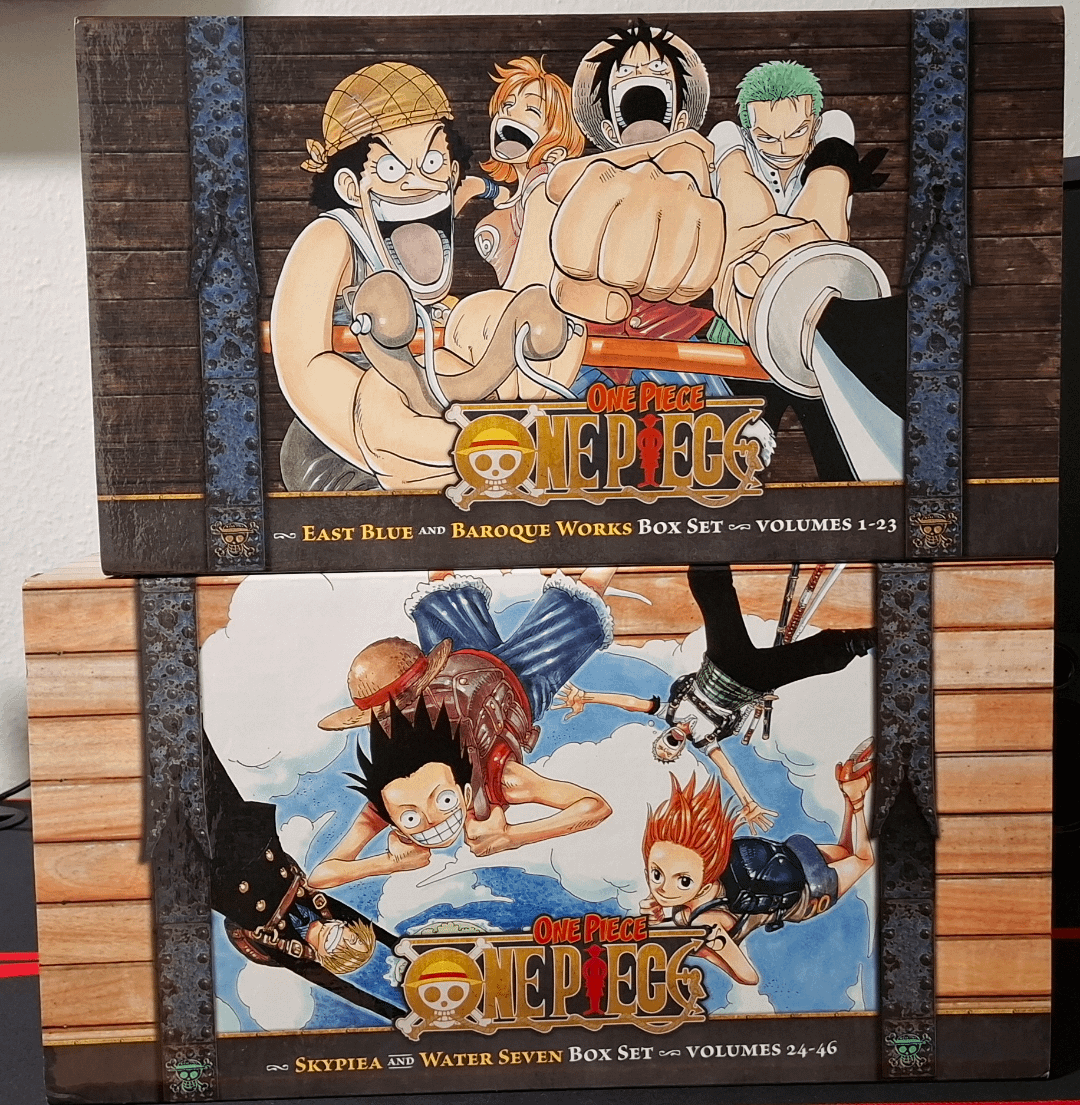 漫画ボックスセット1と2のサイズの差 : r/OnePiece