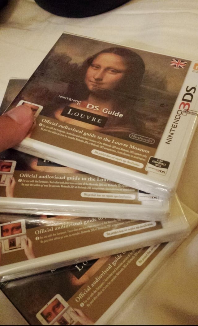 3DSのルーブル美術館限定「ゲーム」を大量に持ち帰って、原価で売った