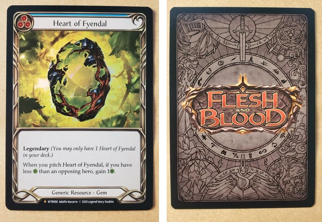 Real or fake - Heart of Fyendal? : r/FleshandBloodTCG