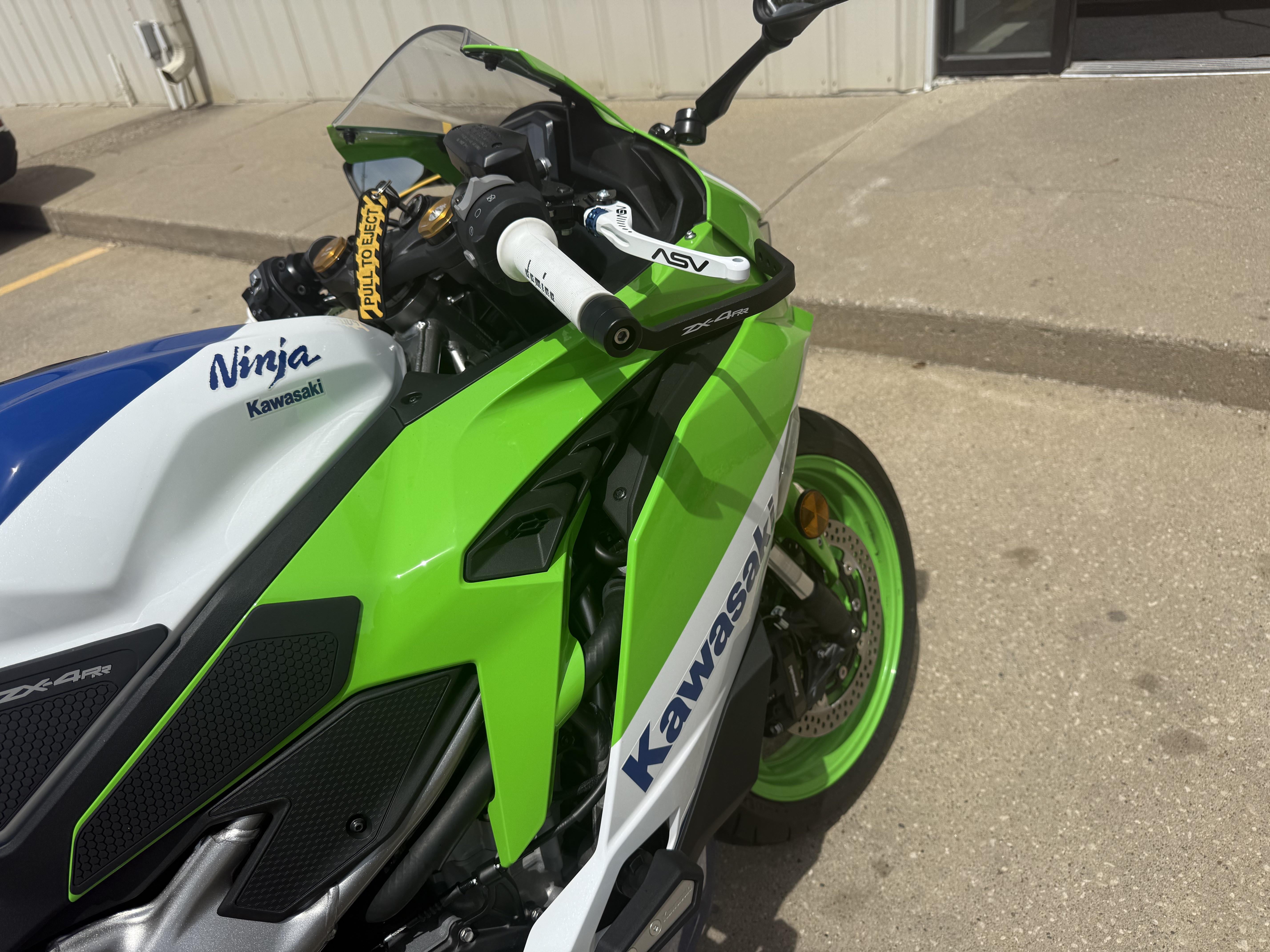 白いドミノグリップ、25周年記念ASVレバー、レーザーエッチングされた