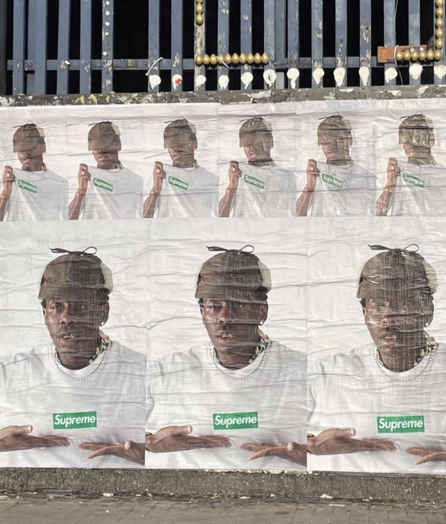 Where can I find the Supreme Tyler campaign posters at around NYC