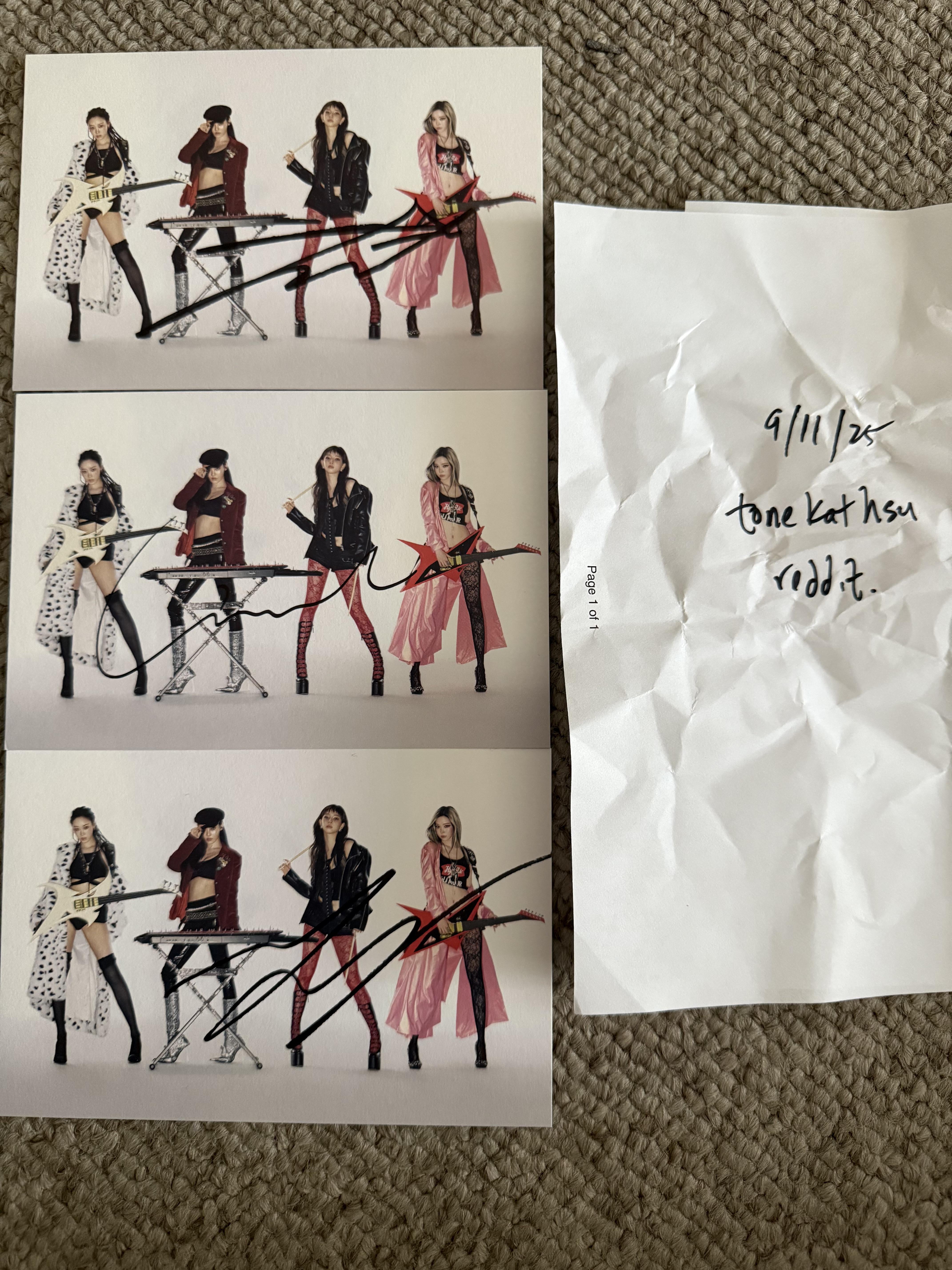 WTT][USA] for aespa signed Karina Rich Man card : r/kpopforsale