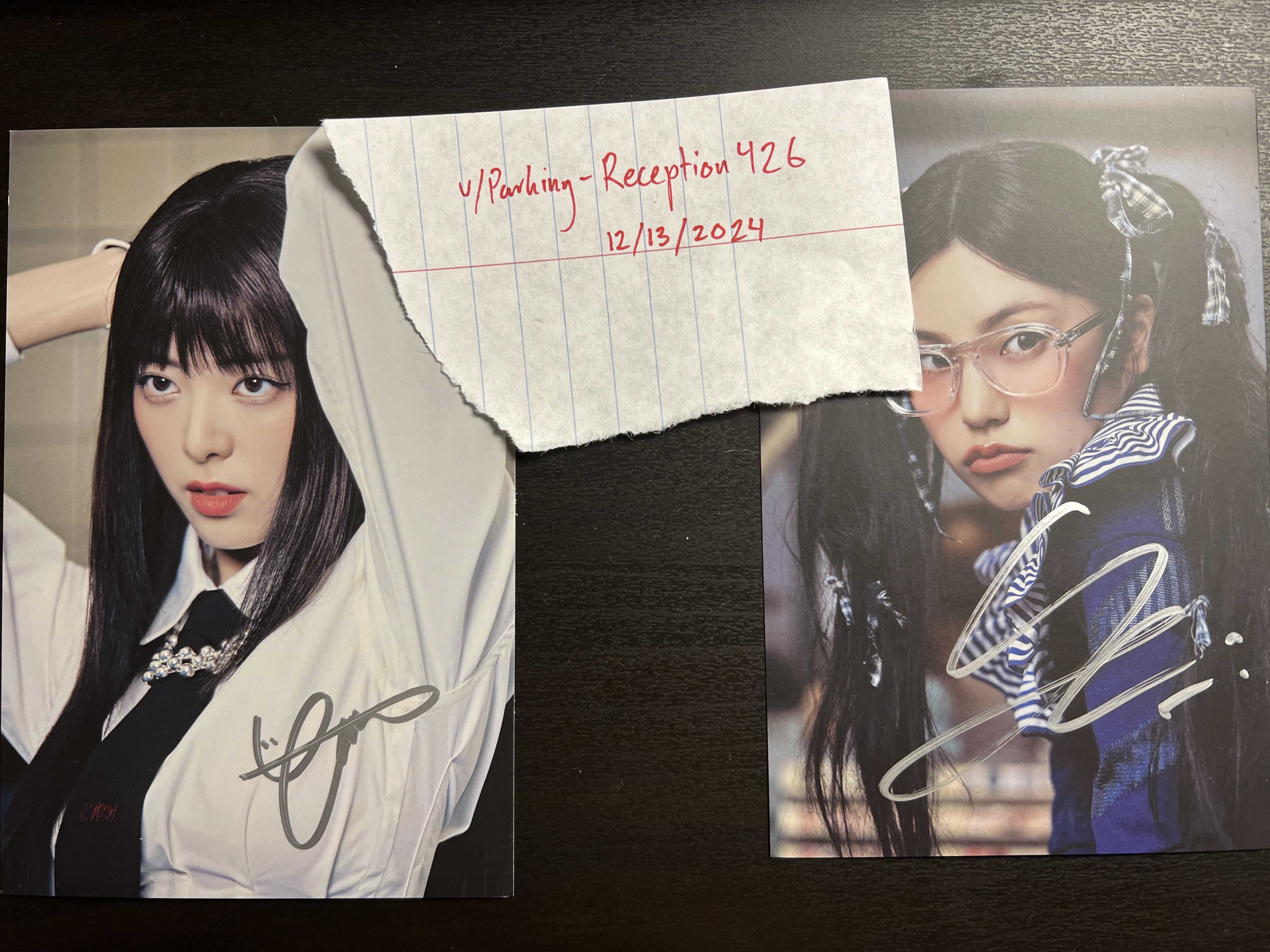 ITZY ユナ 直筆サイン入り ヨントン チェキ BORN TO BE ITZY ユナ 直筆