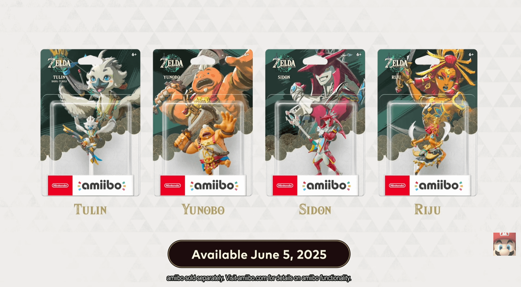 ティアキン] チュリン、シド、ユン坊、ルージュのアミーボ発表 : r/zelda