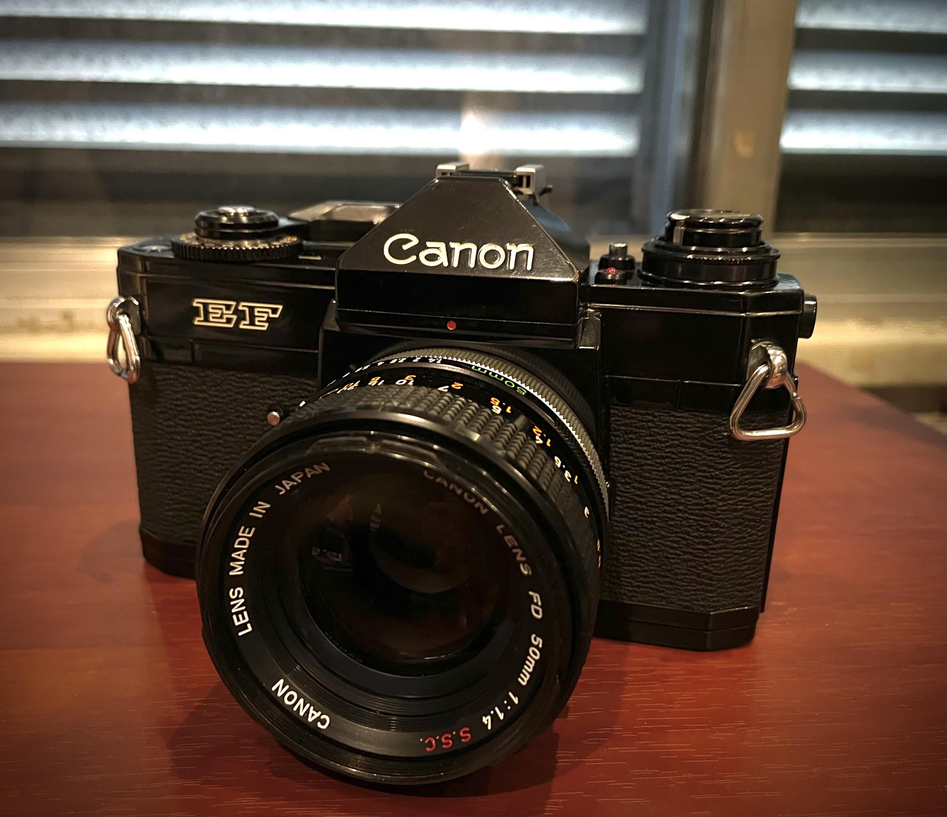 The canon EF film camera + FD 50mm 1.4 S.S.C. : r/AnalogCommunity