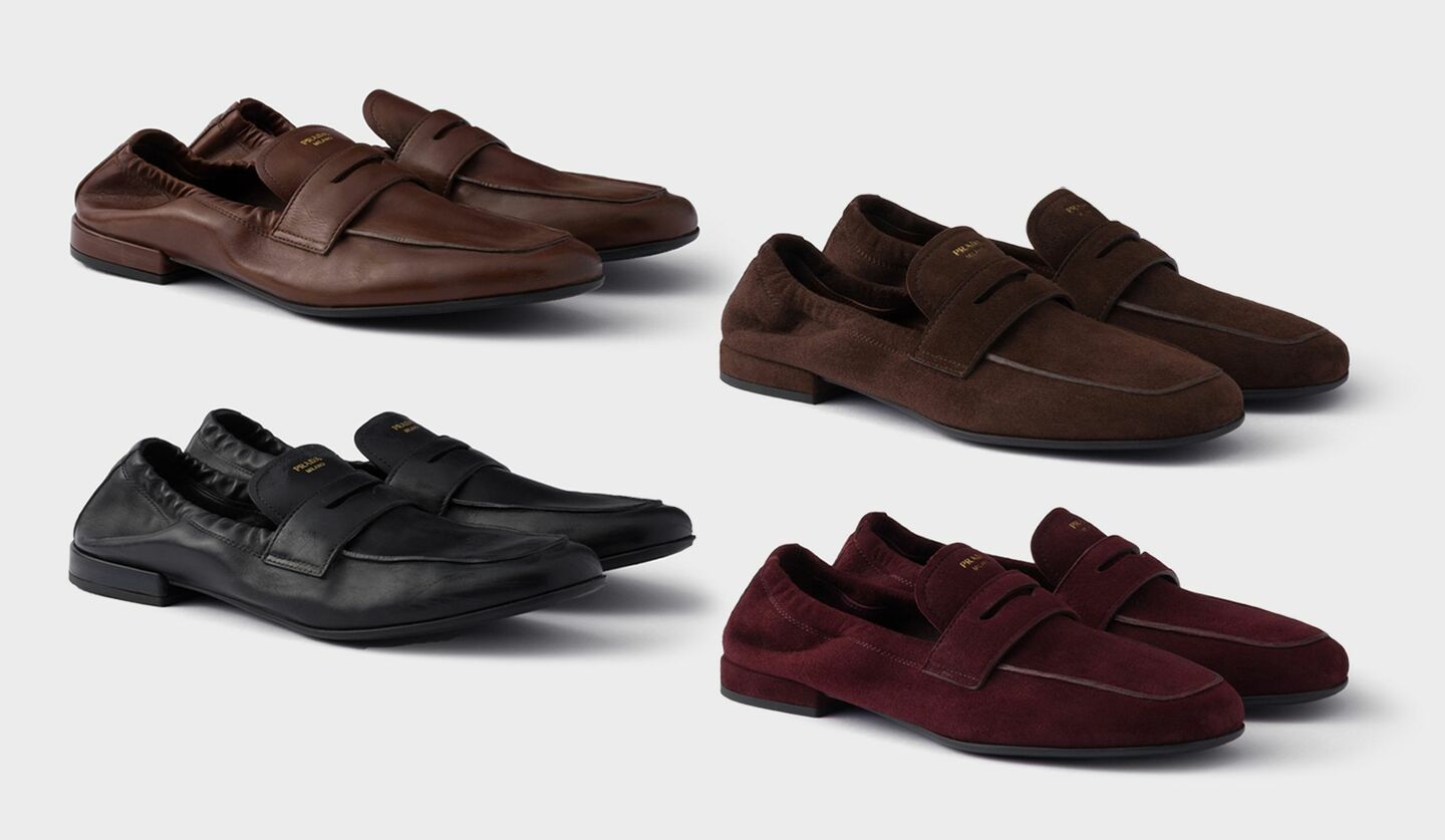 プラダ】脱・厚底の軽やかローファー｜伸縮性があって履きやすい