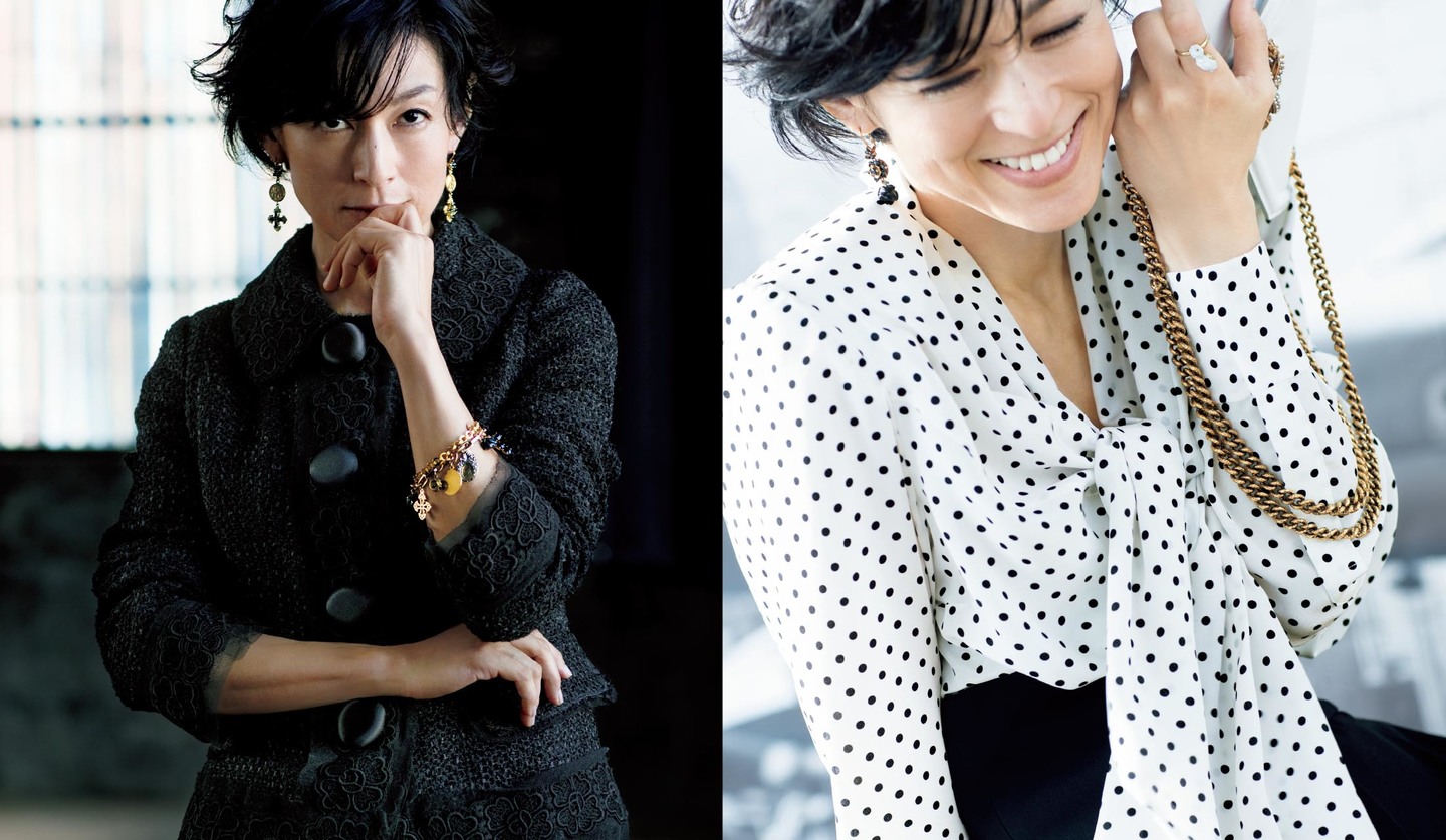 女優・鈴木保奈美さんが着こなす、ドルチェ＆ガッバーナの「白＆黒