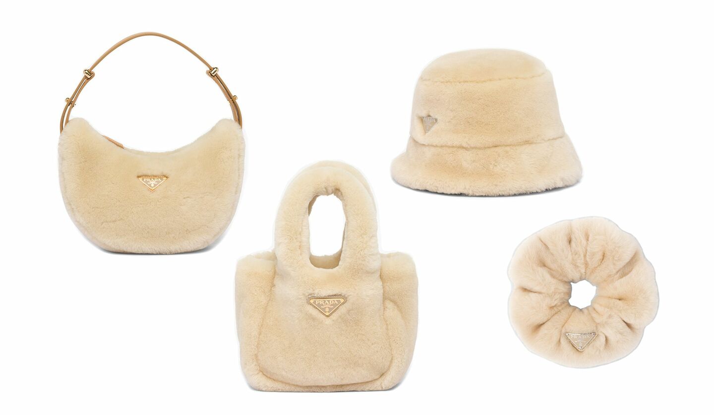 プラダ」の最新ふわもこアイテム｜冬スタイルに華やぎオーラを添える