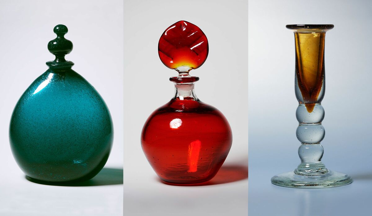 倉敷ガラス】小谷眞三 ウイスキーボトル3点 倉敷ガラス】小谷眞三