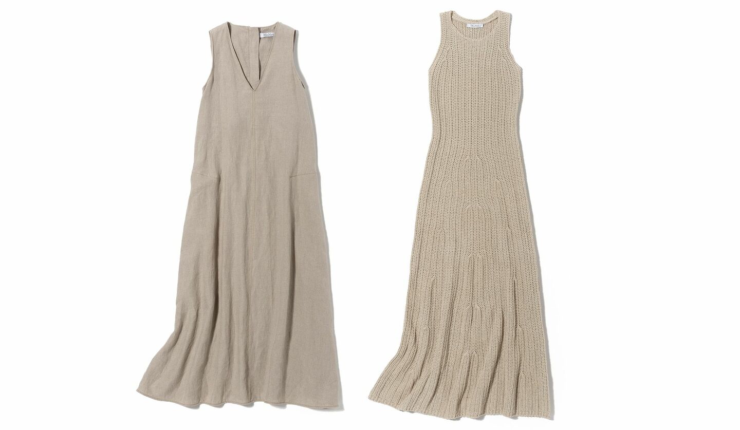 春を謳歌する「マックスマーラ」のワンピース｜素材感の違いも要