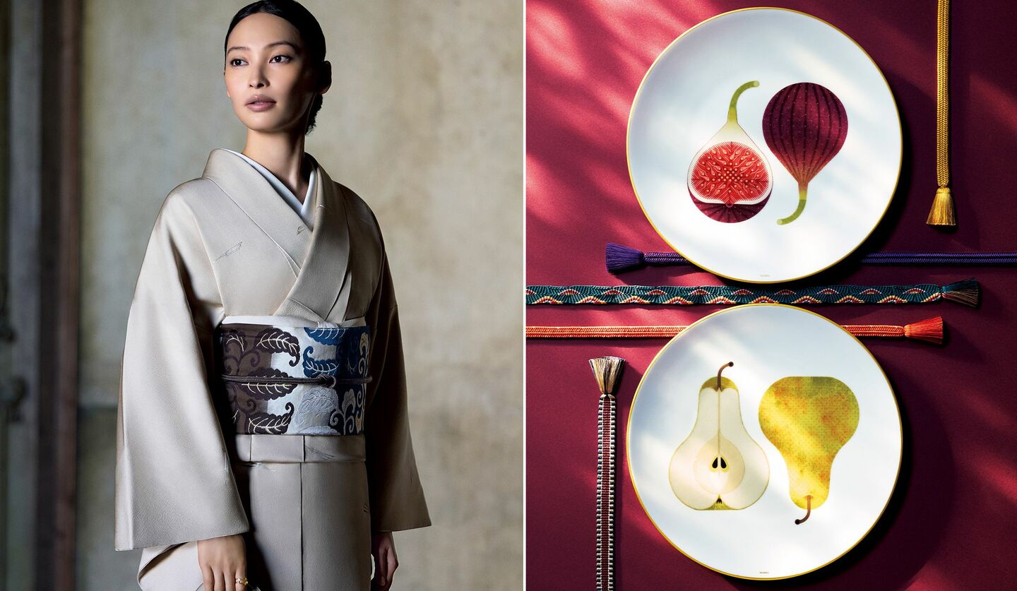 秋を感じる、“香る実”と名付けられた「エルメス」のプレート＆大政 絢