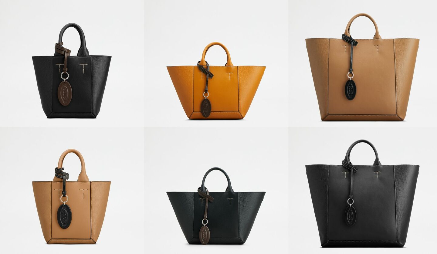 レザーペンダントがバイカラーのアクセントをプラス！「トッズ ダブル