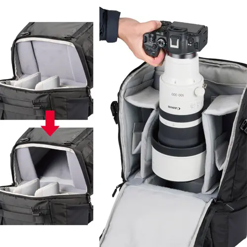 巨大な機材もラクラク運搬！600mm級ズームレンズの持ち運びに最適な