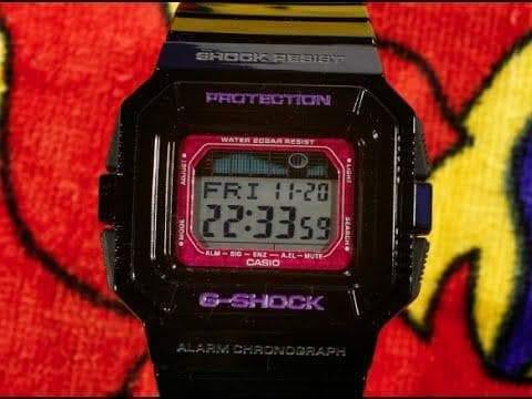 Casio G-Shock G-LIDE Series Digital Black x Purple Accents Watch