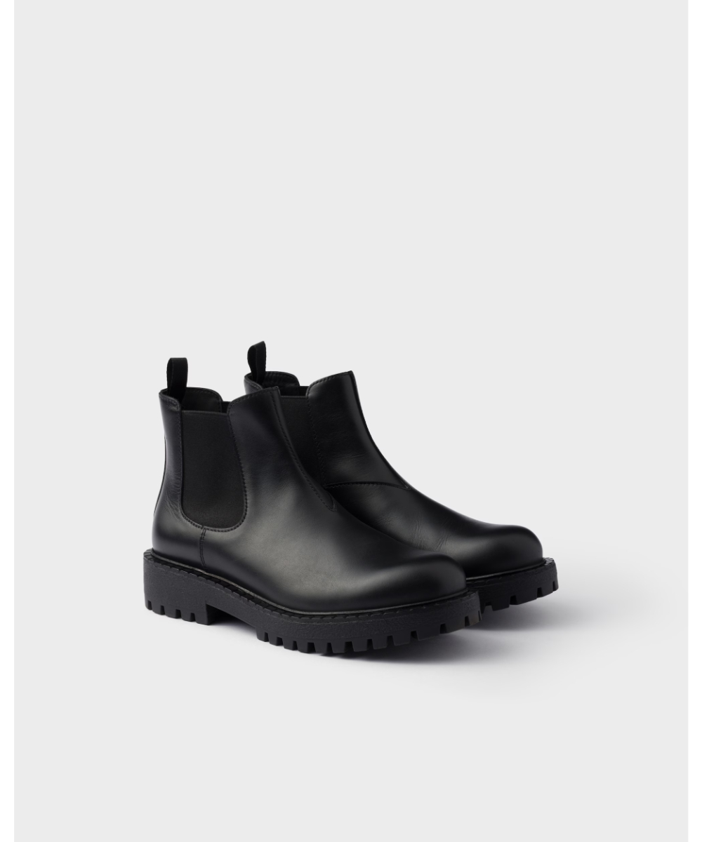 PRADA/プラダ_Men通販 | レースアップレザー ブーティー【送料無料