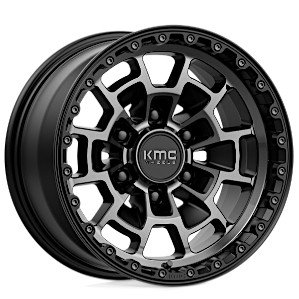 KMC KM718 サミット サテンブラック/グレーティント - | ランクル