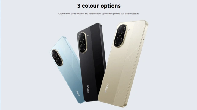 POCO C71発表！Android 15（Go Edition）の超低価格スマホ。32MPカメラ