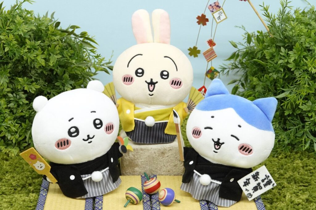 お正月姿のちいかわ達がぬいぐるみになって12月27日より登場！ちいかわ
