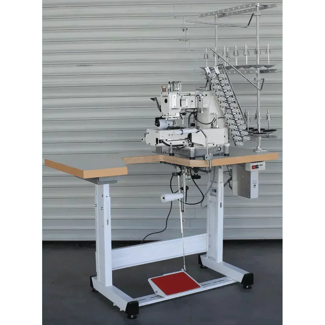 KANSAI SPECIAL FX-4425PW (1/8) Cylinder Bed, 12-Needle Double Chain St