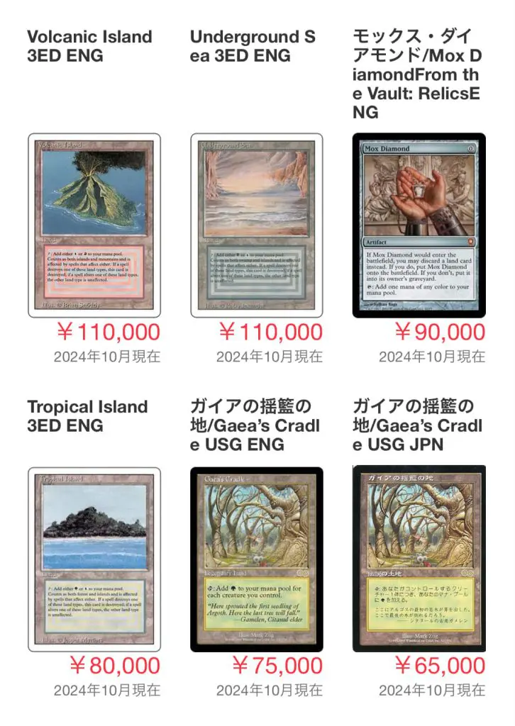 ガイアの揺籃の地（Gaea's Cradle）の買取相場は？価格推移とおすすめ