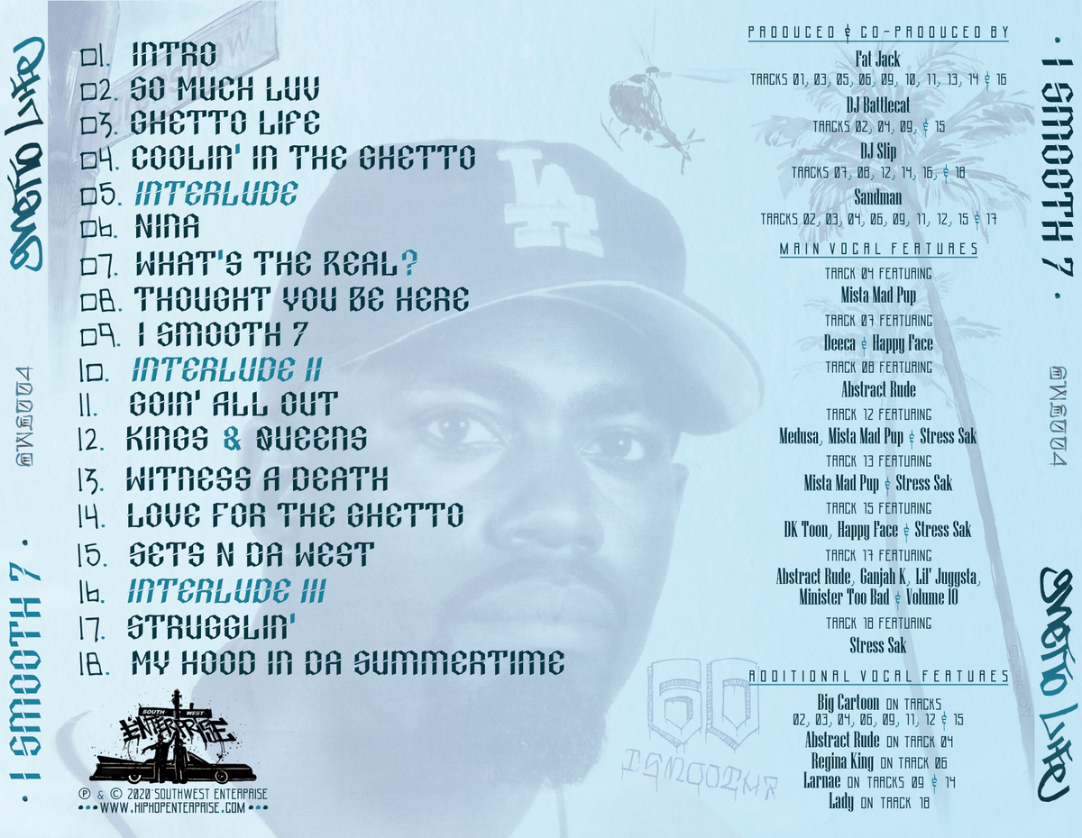 I Smooth 7 - Ghetto Life CD | Hip-Hop Enterprise
