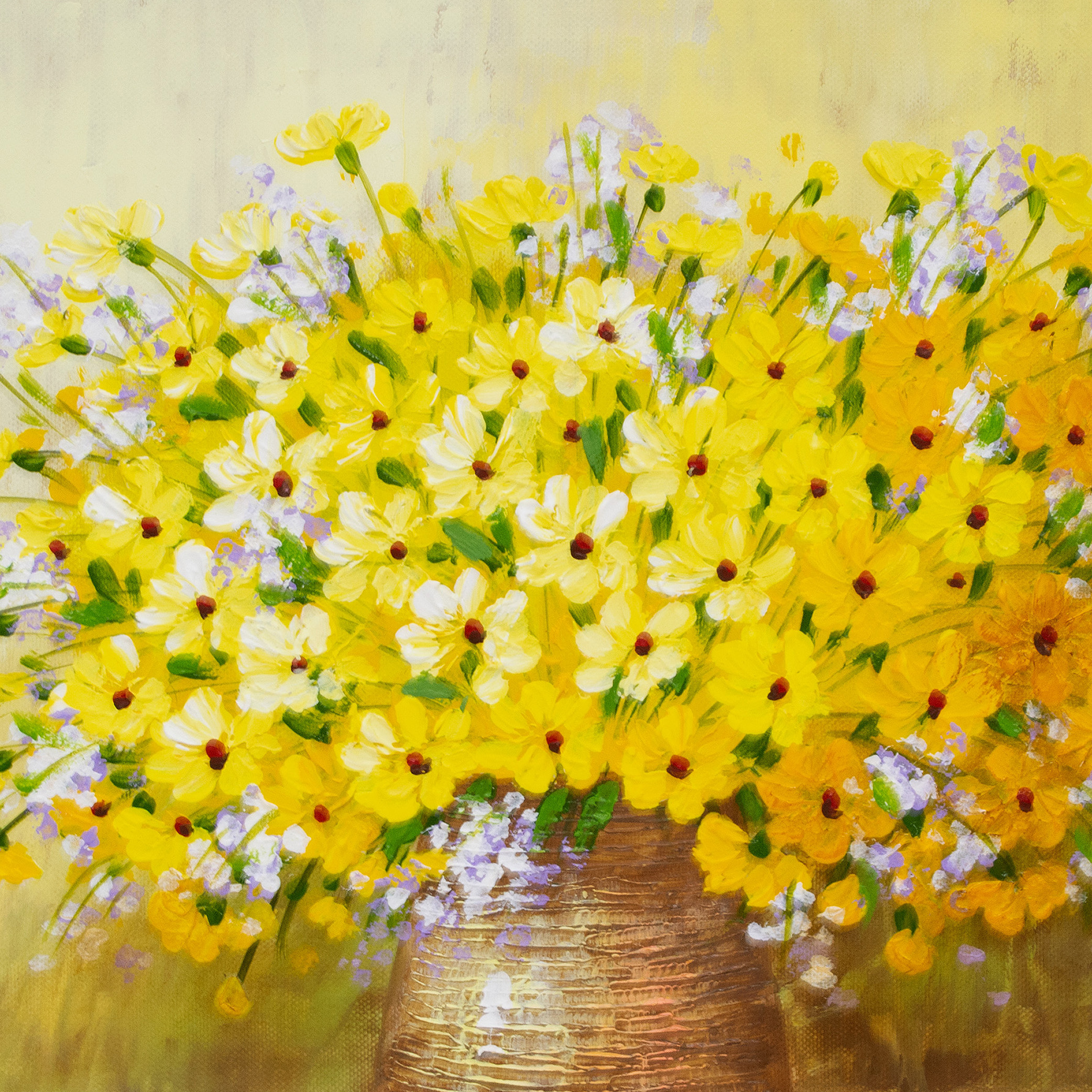 木村咲「黄色い小花」F6 油彩画｜油絵・写真・賞状など額縁の通販